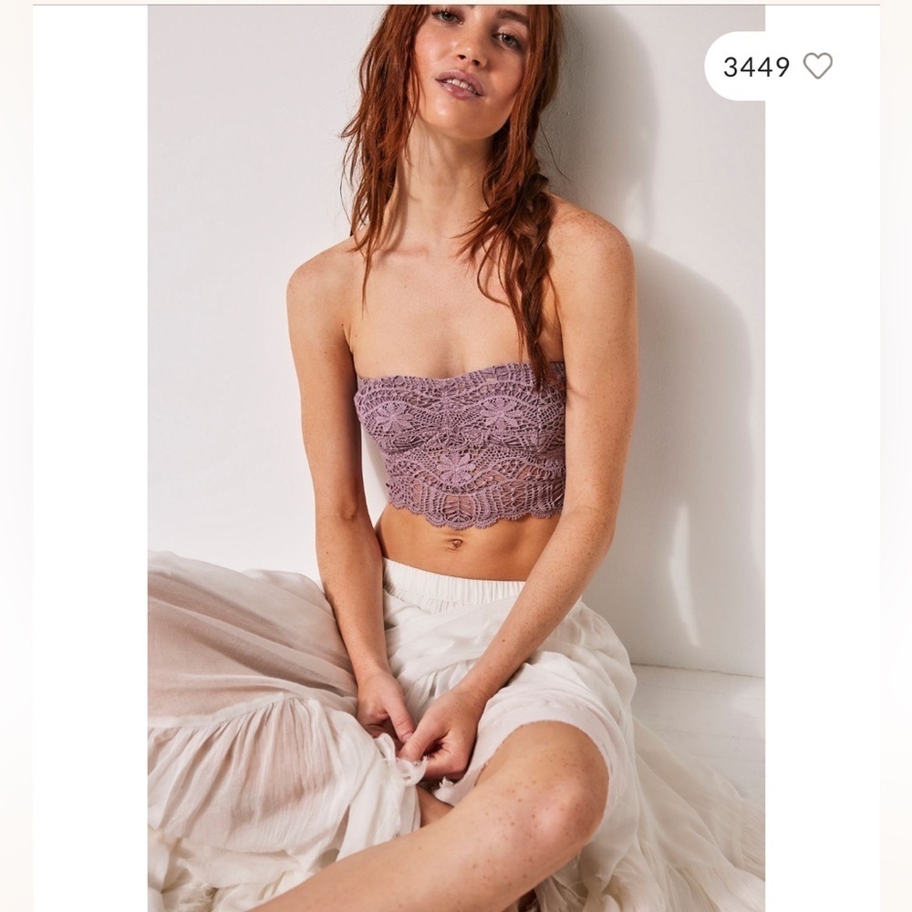 NWT Free People One Lumi Bandeau Rose XL